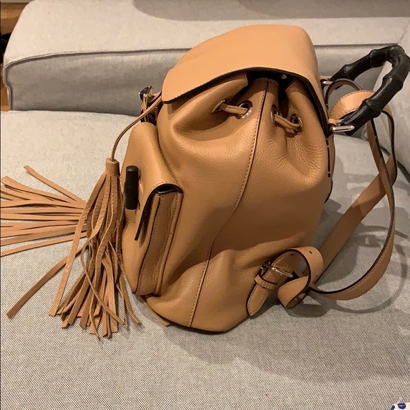 Authentic 💯 Gucci Bamboo Backpack - Picture 4 of 8